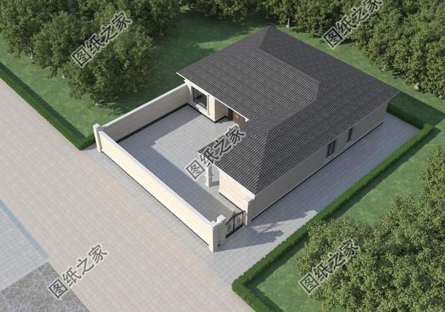 三套一層農村別墅設計，簡單好看還實用，非常適合用來養老