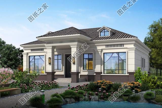 三套一層農村別墅設計，簡單好看還實用，非常適合用來養老