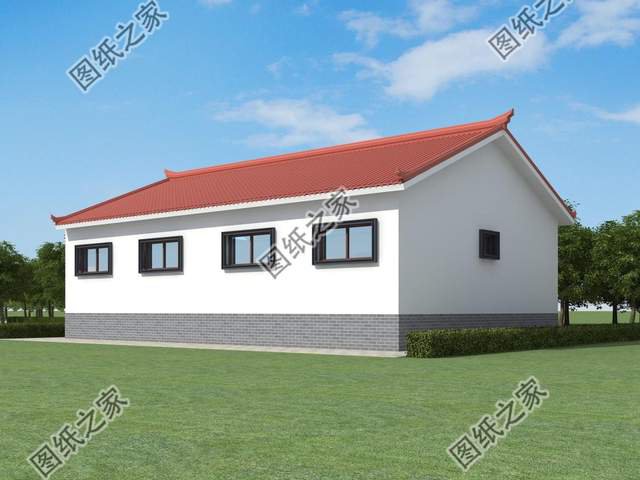 三套一層農村別墅設計，簡單好看還實用，非常適合用來養老