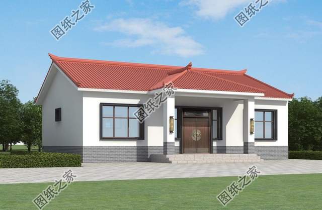 三套一層農村別墅設計，簡單好看還實用，非常適合用來養老