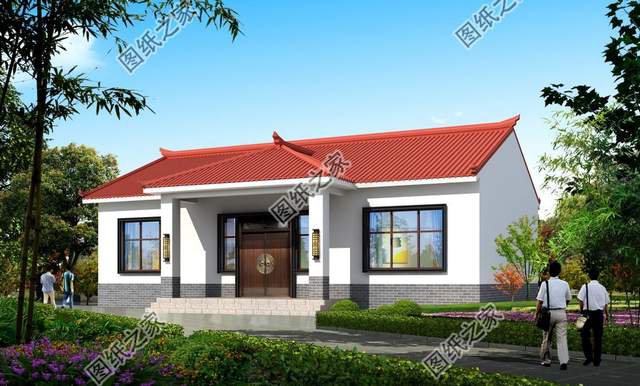 三套一層農村別墅設計，簡單好看還實用，非常適合用來養老