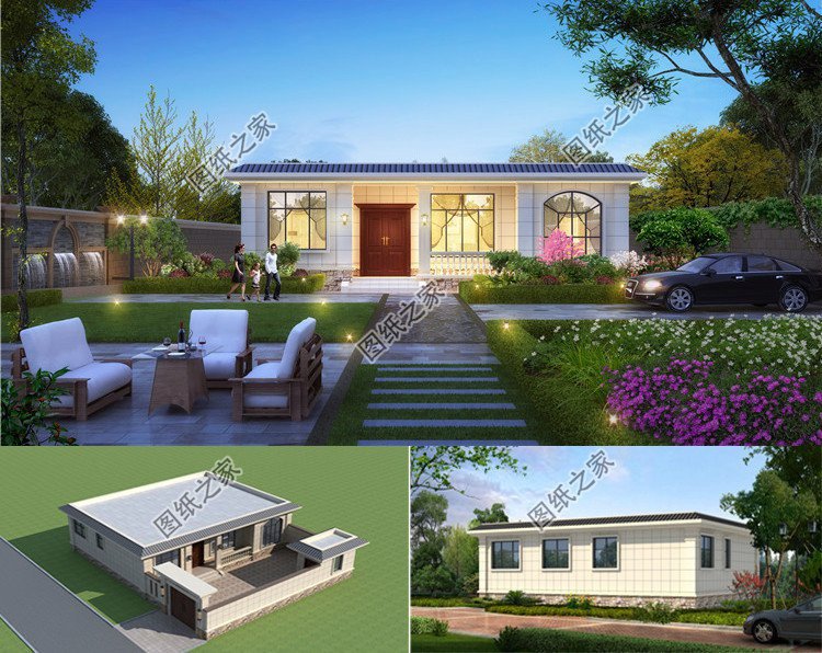 鄉(xiāng)村一層自建養(yǎng)老房設(shè)計(jì)，占地面積小功能卻十分齊全