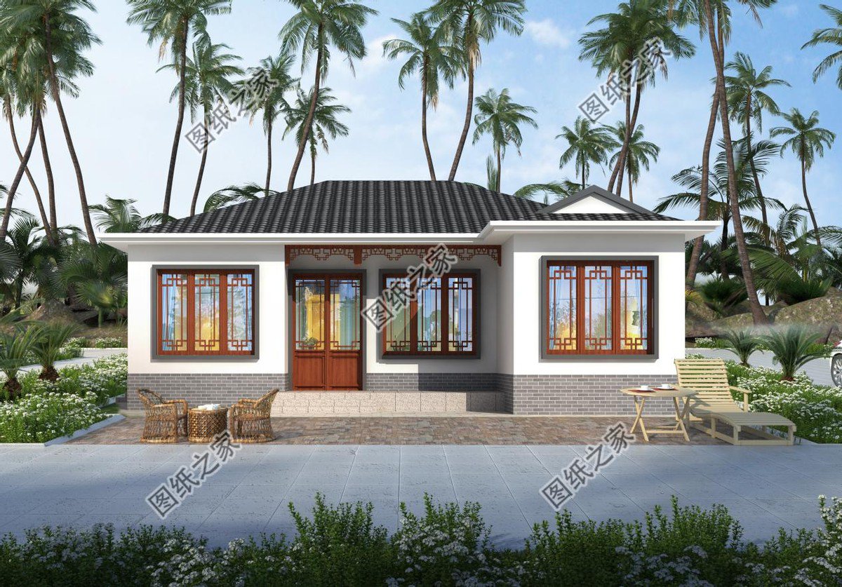 中式別墅設計，白墻黛瓦勾畫的美感，城里人看了都羨慕