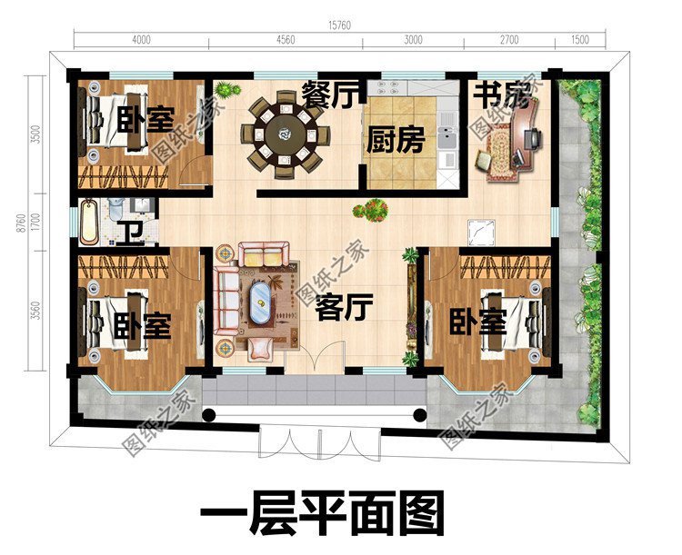 鄉村一層自建房設計，小平層也有大精彩，全村人都說好