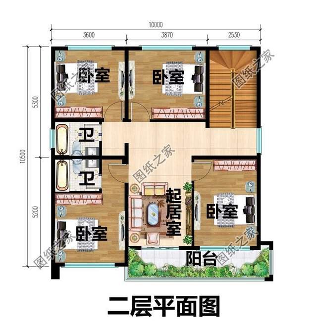 農村三層別墅設計，造價經濟合適，更多建房者首選戶型之一