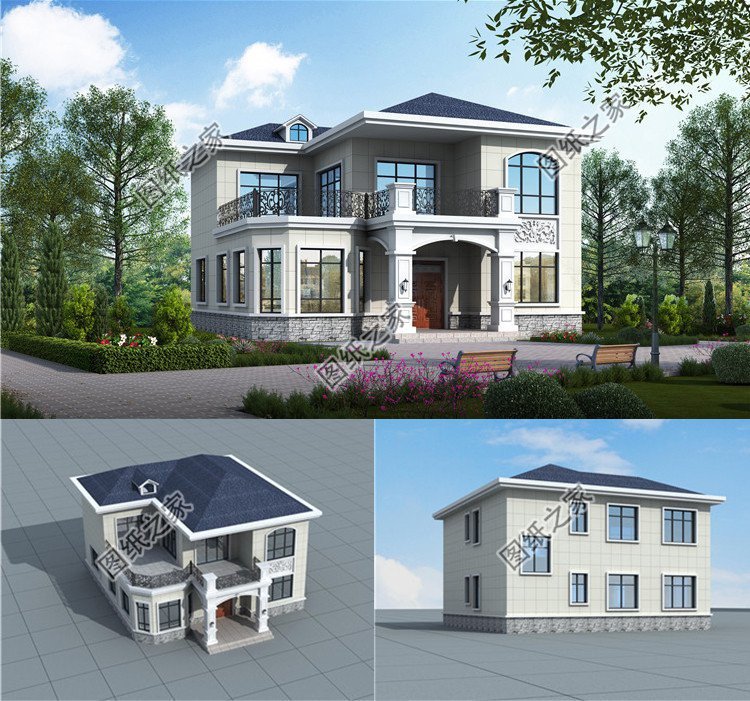 這三款歐式別墅，既有經典美感又充滿現代化的實用性