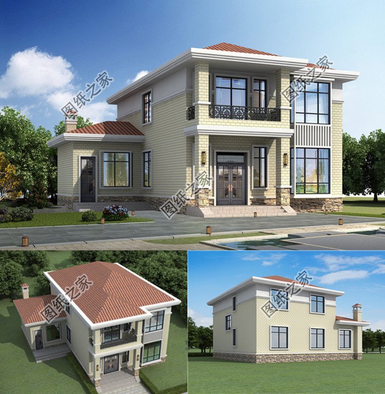 農(nóng)村別墅設(shè)計，整體造型充滿高貴氣質(zhì)，建議拿去參考