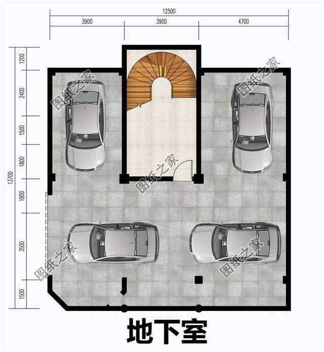 帶車庫的三層自建房設計，實用與美觀兼備，空間利用合理