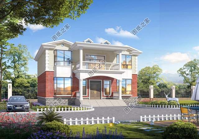 歐式二層別墅推薦，滿滿的西方元素，用心打造最實用的農村住宅