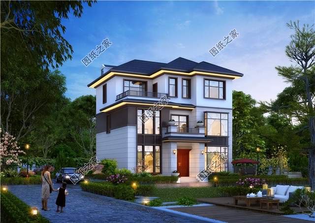 農村三層別墅設計推薦，三世同堂生活不擁擠，大戶人家建房必看