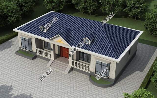 鄉村一層自建養老房推薦，簡單好看造價不高，很合爸媽的口味