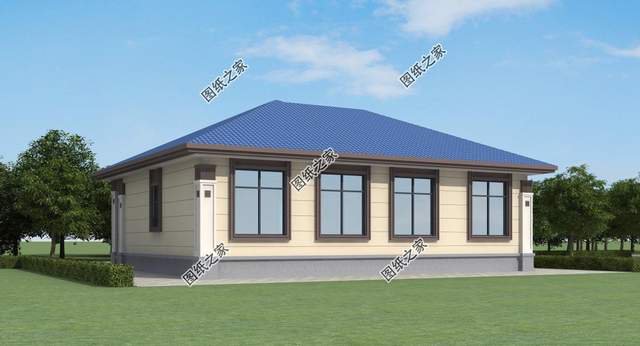 鄉村一層自建養老房推薦，簡單好看造價不高，很合爸媽的口味