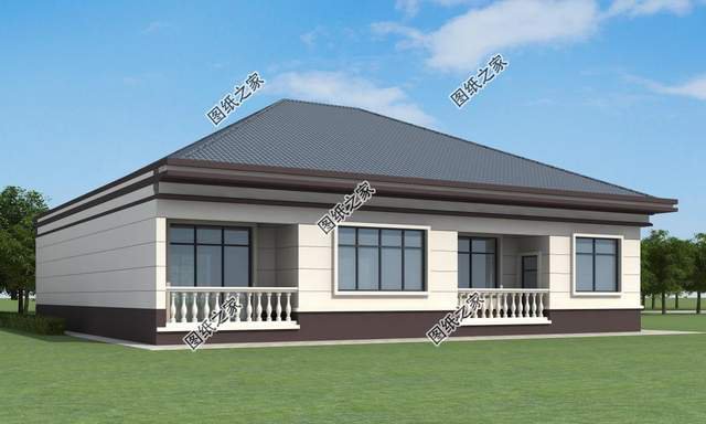 鄉村一層自建養老房推薦，簡單好看造價不高，很合爸媽的口味