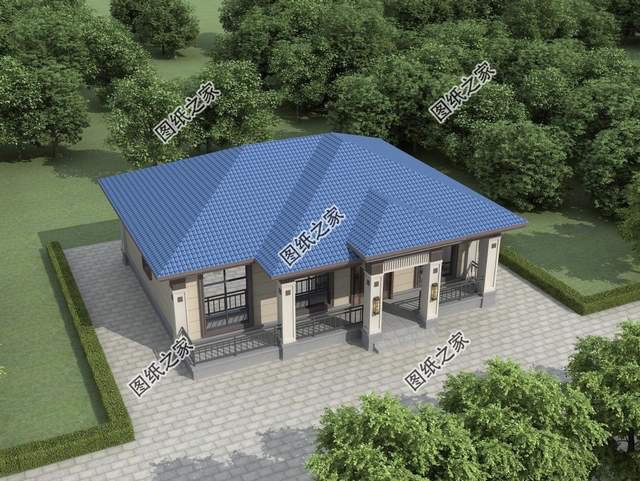 鄉村一層自建養老房推薦，簡單好看造價不高，很合爸媽的口味