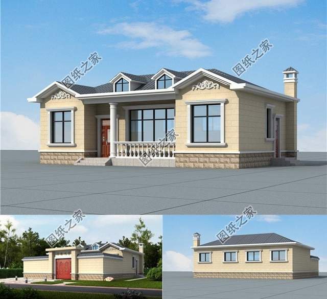 一層自建房設計，農村小家庭最愛的戶型，造價低經濟實用