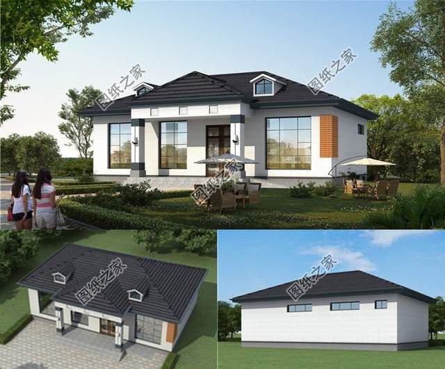 一層自建房設計，農村小家庭最愛的戶型，造價低經濟實用