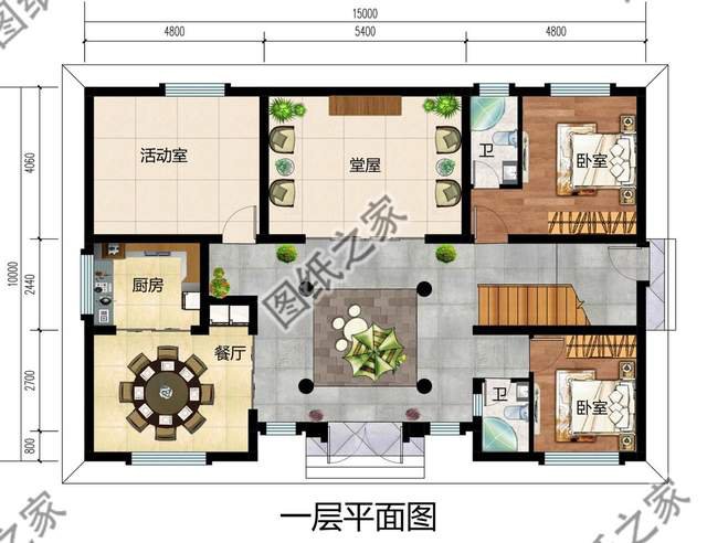 3款中式別墅設(shè)計，布局符合現(xiàn)代人的生活習慣，外觀頗有大家風范