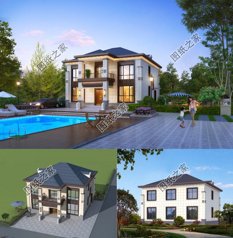 農村二層別墅設計圖效果圖