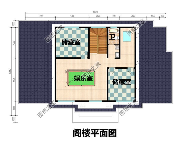 備受好評二層歐式別墅設(shè)計圖閣樓