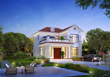 農(nóng)村二間二層房子設(shè)計(jì)方案圖,造型小巧精致,10米乘12米