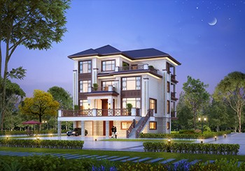 帶框架層的四層別墅設(shè)計(jì)圖，框架層功能布局很多，很實(shí)用