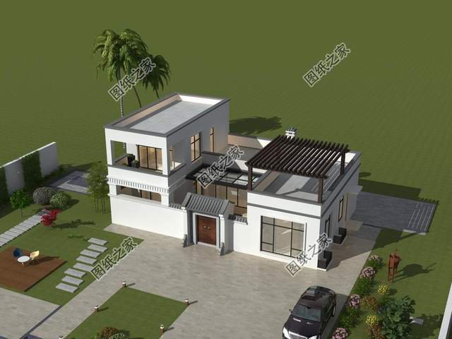 現代風農村自建別墅推薦，潮流時尚的外觀造型，擊中年輕人的內心