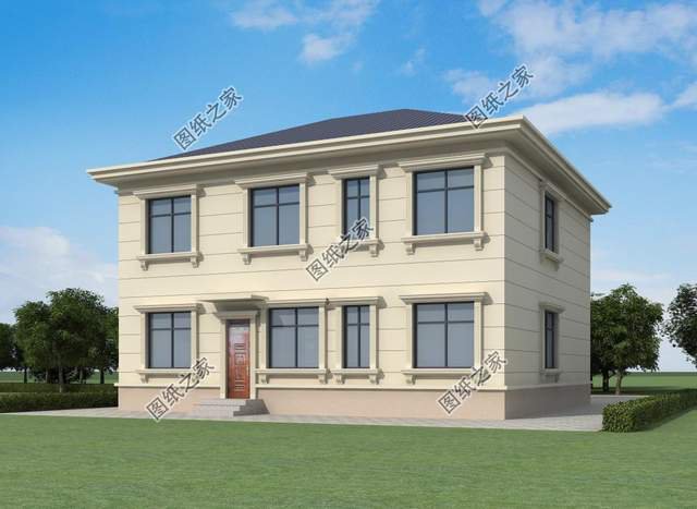 兩層歐式別墅設計圖，足夠一家人使用，戶型緊湊功能齊全