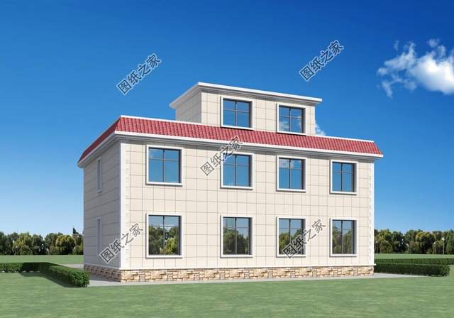 兩層歐式別墅設計圖，足夠一家人使用，戶型緊湊功能齊全