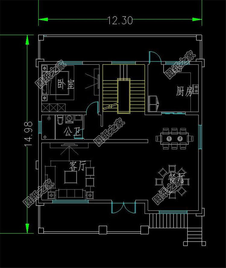 帶架空層的別墅設計圖布局2
