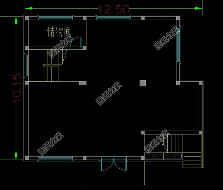現(xiàn)代風(fēng)格帶架空層別墅設(shè)計(jì)圖布局1