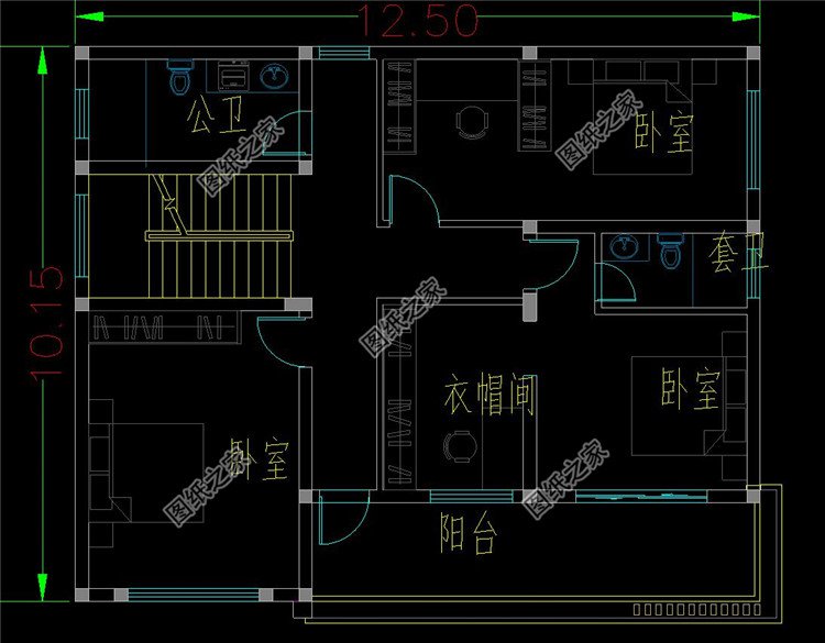 現(xiàn)代風(fēng)格帶架空層別墅設(shè)計(jì)圖布局3