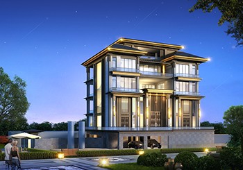 帶架空層的四層別墅設計圖，有錢人回農村建房必選