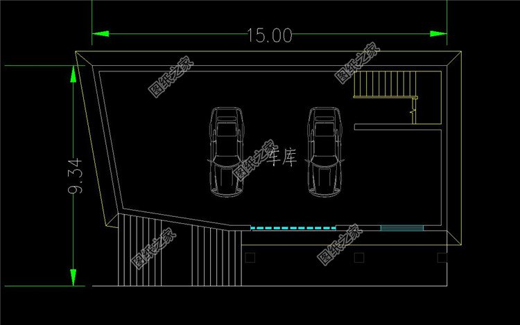 帶架空層的三層中式別墅布局1