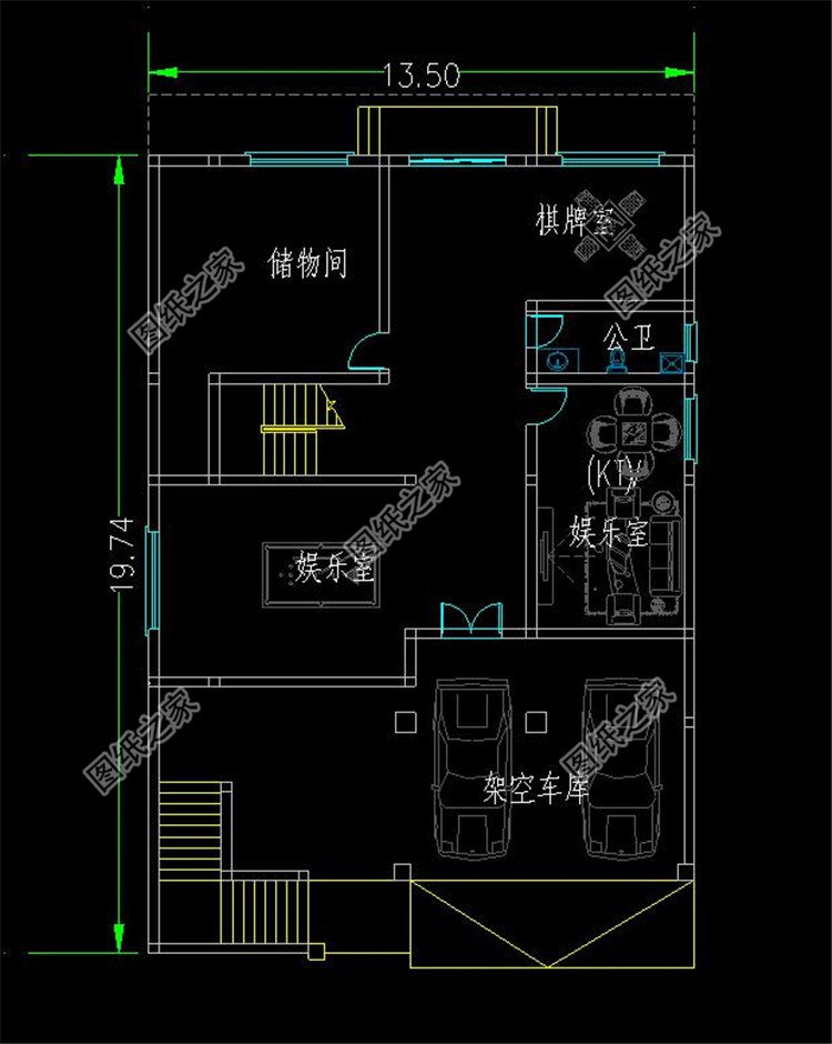 超氣派的三層別墅設(shè)計圖布局1