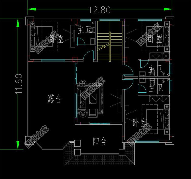 帶架空層的圖紙設(shè)計方案布局4