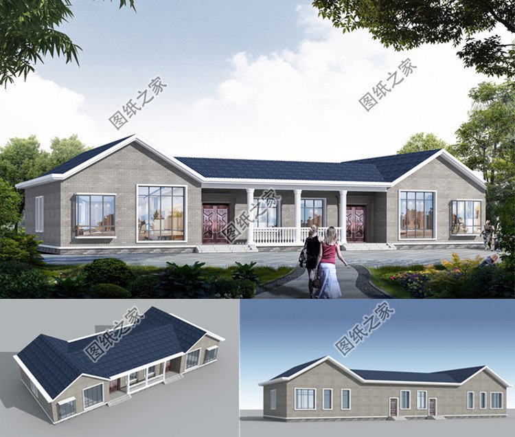 實用一層小別墅設計圖效果圖