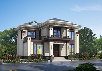 實(shí)用型二層別墅設(shè)計(jì)方案，占地120平米簡單大方最耐看