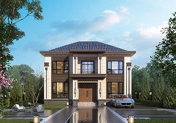 12.8x10米二層自建房別墅設計圖，大氣美觀實用，建造無憂