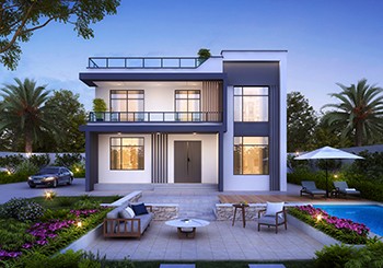 2款現(xiàn)代風(fēng)格農(nóng)村兩層別墅設(shè)計(jì)圖，時(shí)尚漂亮