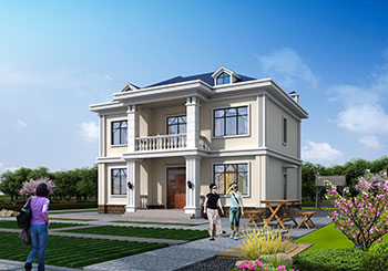 120平米二層別墅樓設計圖，簡約省錢也能建的漂亮