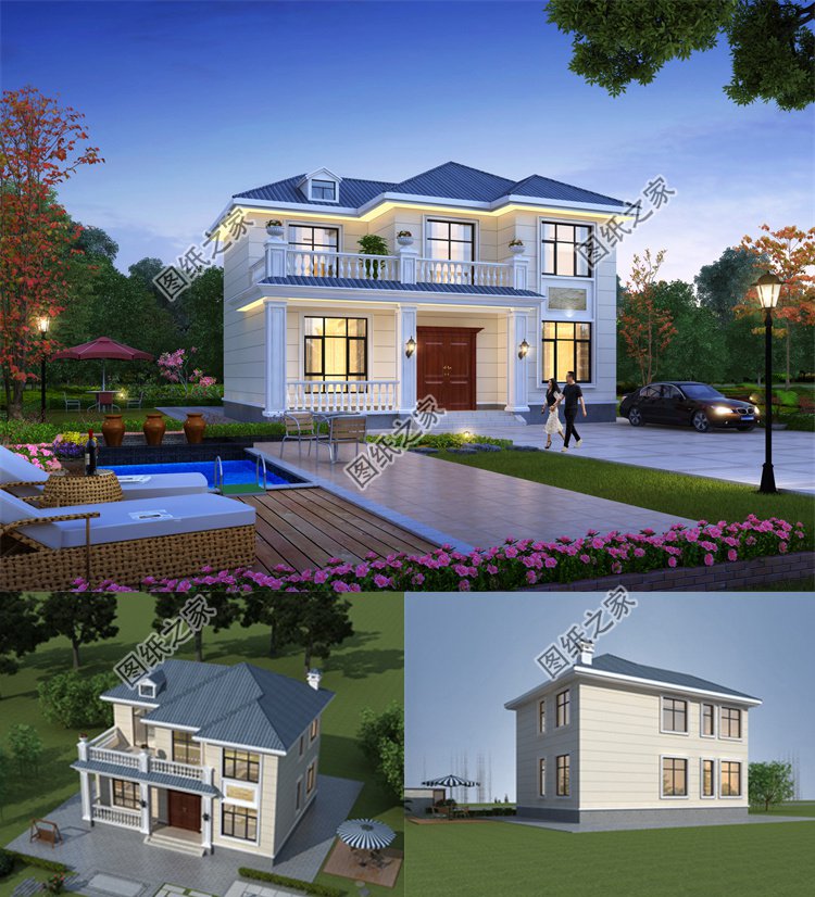 農村別墅設計圖二層精選效果圖