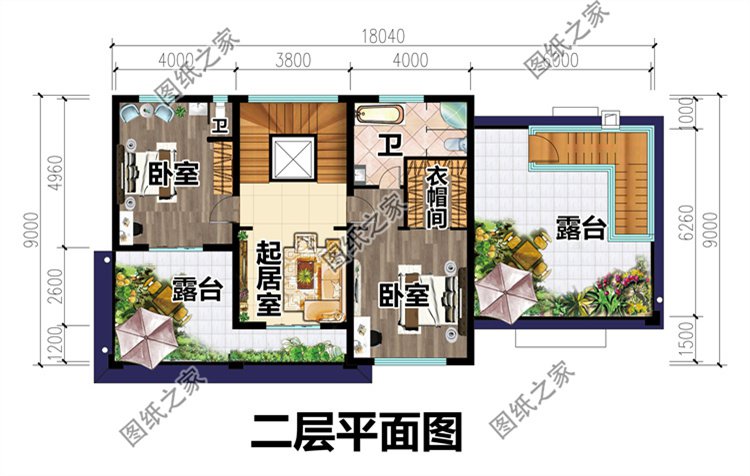 二層帶電梯歐式設計二層