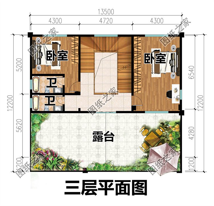 三層別墅設計三層