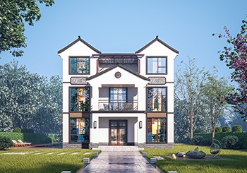 精選徽派三層別墅設計圖，占地不足百平，還原經典，回歸傳統