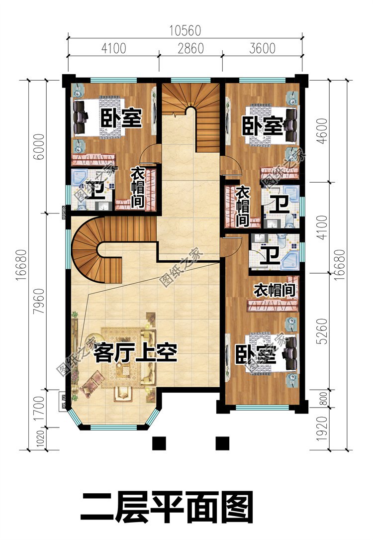 農村建的小別墅二層