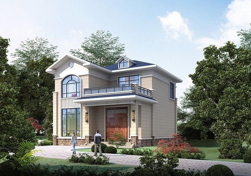 二開間二層別墅設(shè)計(jì)圖，面寬9米，不可多得的好選擇！