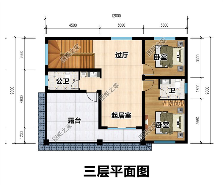 平頂三層別墅設計3