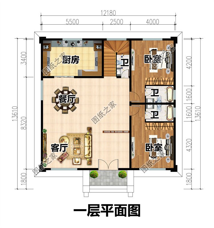 12米寬三間二層1