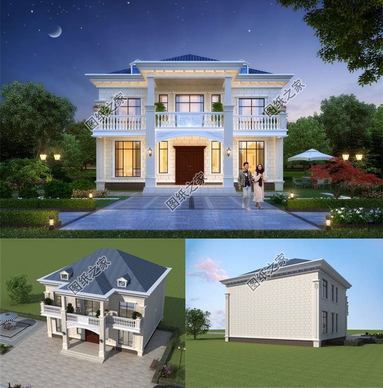 背面不開窗二層別墅1