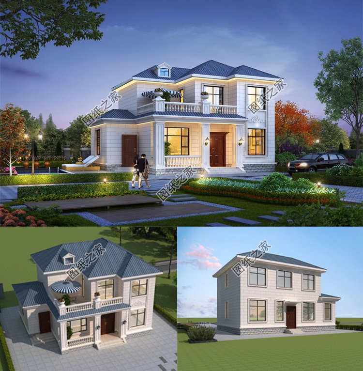 農(nóng)村建房二樓設(shè)計(jì)圖1